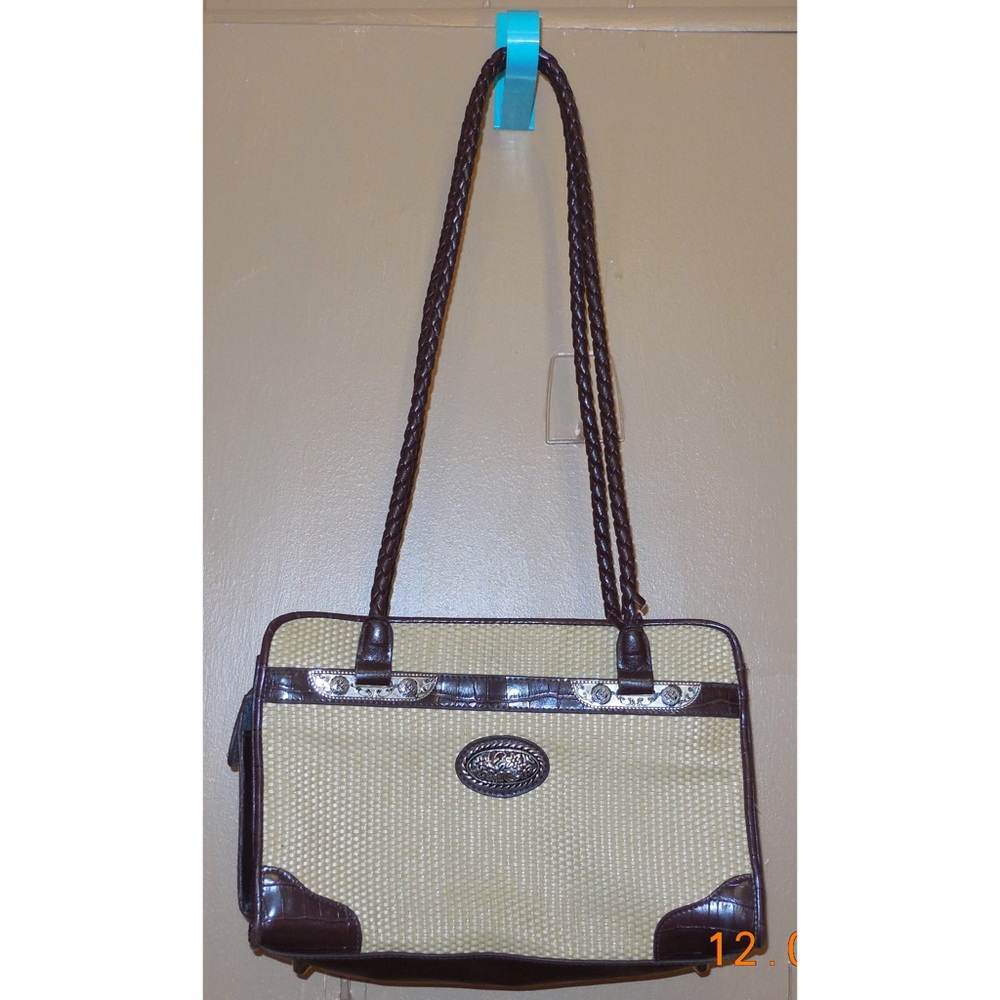 Brown tan shoulder bag purse unbranded